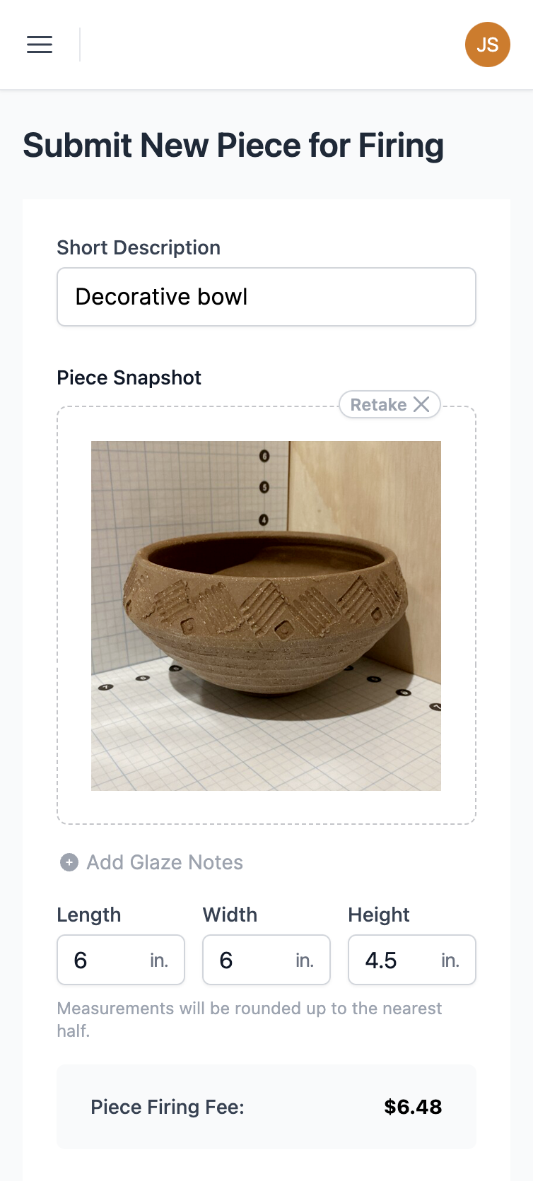 Pottery Firing App screenshot